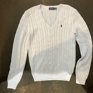 Polo Ralph Lauren Cable-Knit V-Neck Sweater